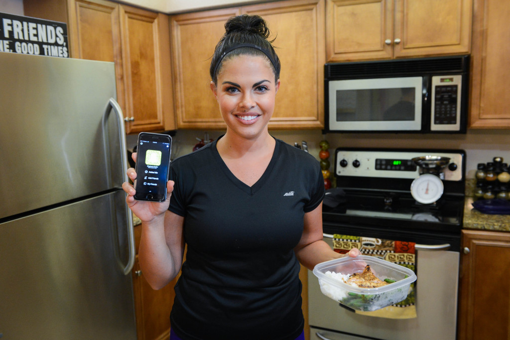 Stephanie Soffer uses SnapChat to record how she preps and plans her meals each week. Photo by Rachel O'Hara