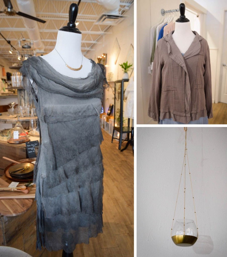 Layered dress ($115), Linen jacket ($74) and Beaded hanging votive  small ($15) (May 28, 2015) (Herald-Tribune staff photo by Rachel S. O'Hara)