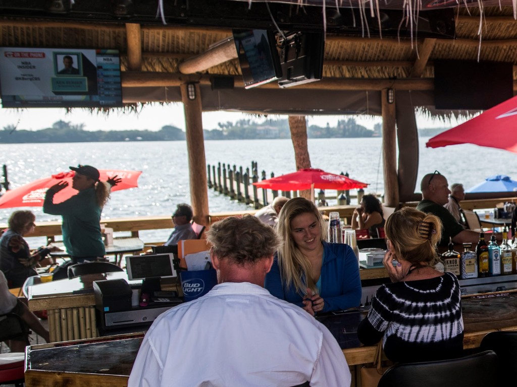 Evie's at Spanish Point Restaurant & Tiki Bar in Osprey.  STAFF PHOTO / NICK ADAMS