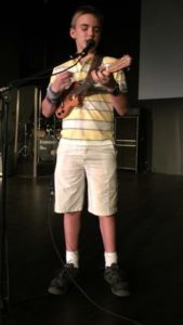 Stephen Brumby, 14, of Sarasota playing the ukulele. (PHOTO COURTESY OF SKY STAHLMANN)