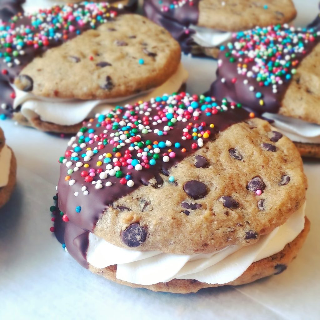 Chocolate chip cookie sammies. Photo provided by Retrobaked